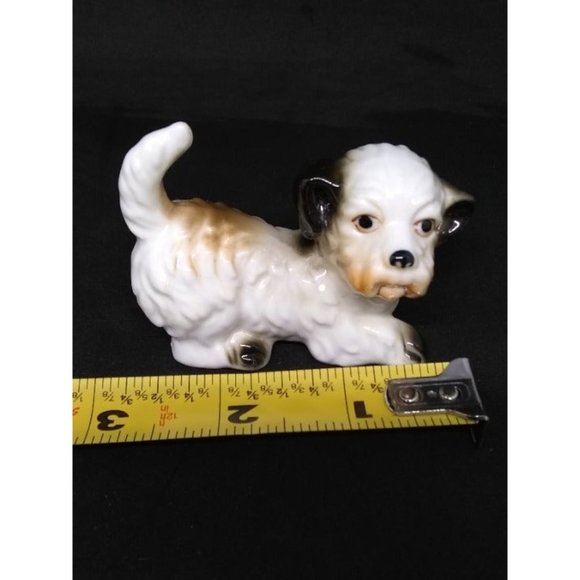 Vintage Enesco cute playful terrier glazed figurine 3" - Picture 4 of 12